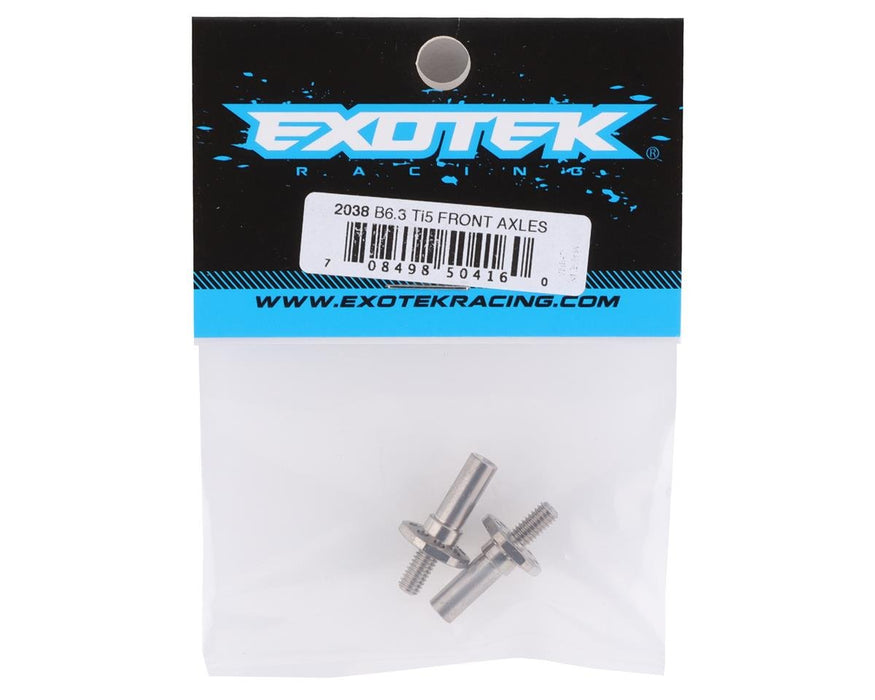 Exotek B6.3 Titanium Flite Front Axles