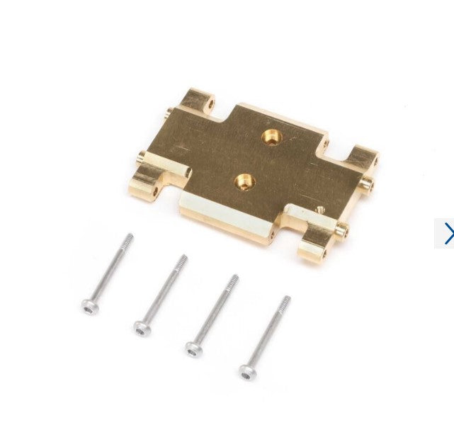 Axial Chassis Skid Plate, Brass: AX24 (AXI201004)