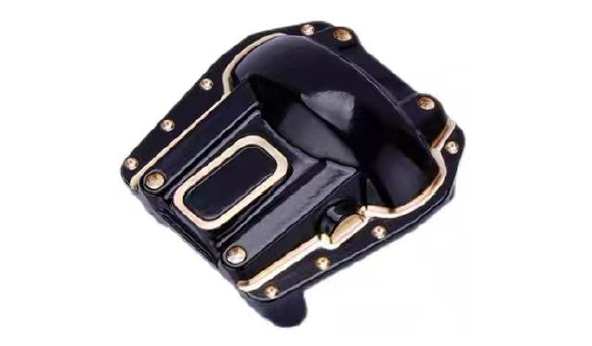 SCX6 Brass Diff Cover Axle Housing (Black)