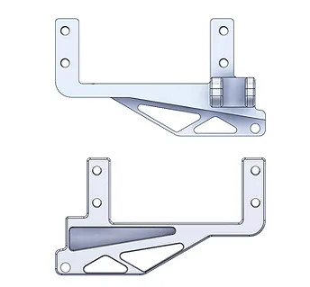 6061 Aluminum Servo on Axle Mount for Wizard TKO-10 Front/Rear Axles
