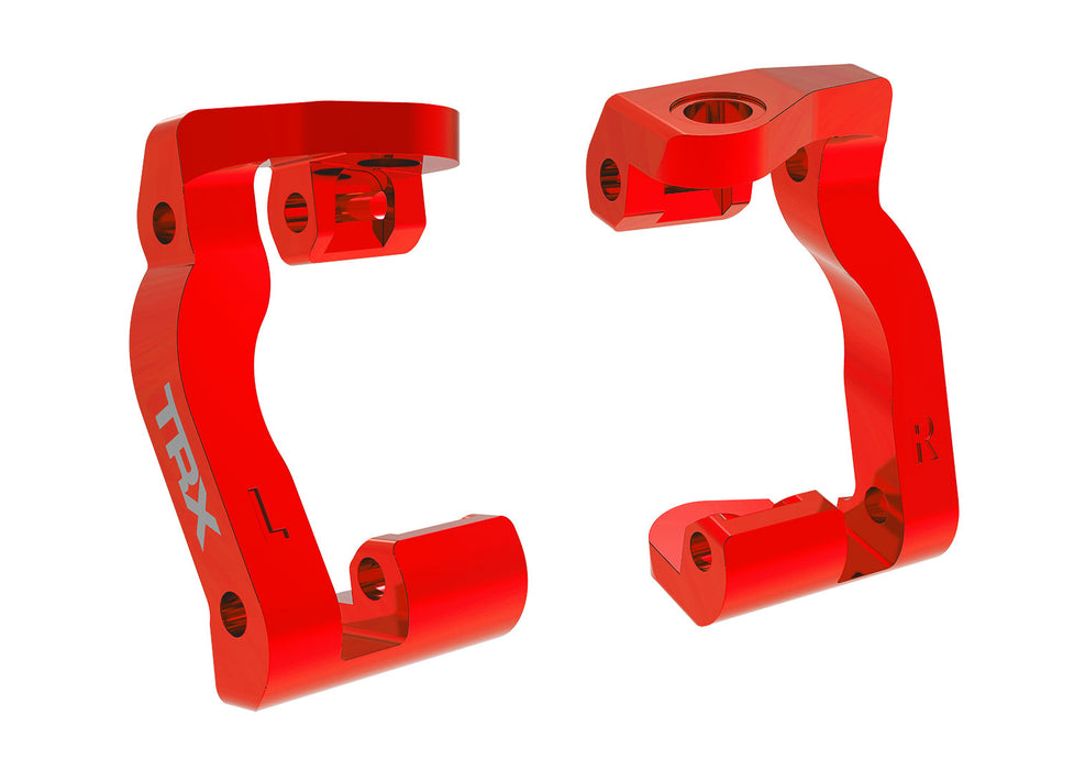 CASTER BLOCKS L&R ALUM RED