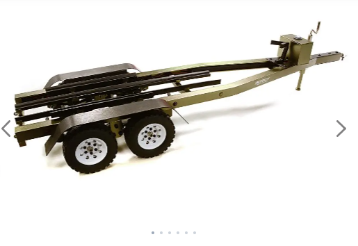 Machined Alloy Dual Axle Boat Trailer Kit for 1/10 Scale RC 670x190x160mm