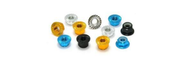 AZTAB M4 Embossing Flange Nut 10pcs/bag