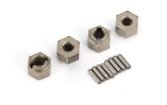 WHEEL HUB 7MM HEX STEEL