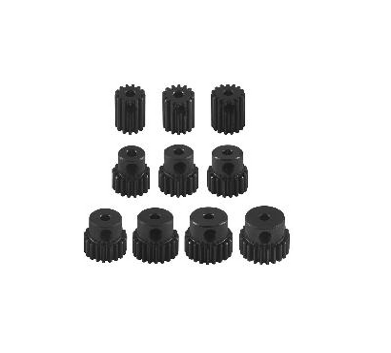 M0.5 Pinion Gear- 2.3mm bore #45 Steel (Grom) 13T