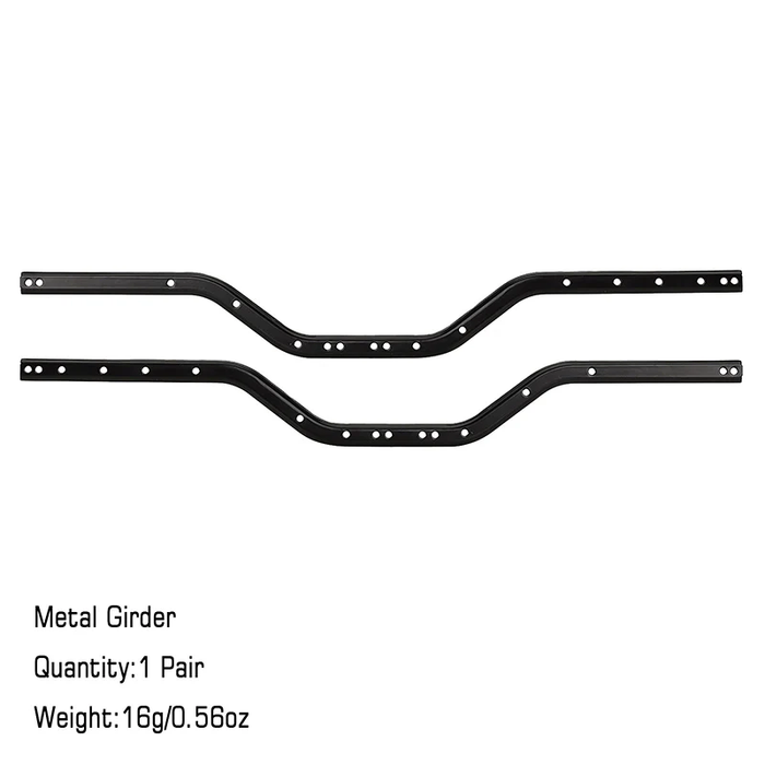 1 Pair Metal Girders, Chassis Frame Rails for 1/24 SCX24 bronco/basecamp