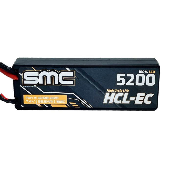 HCL-EC 7.4V 5200mAh 100C wired hardcase TRX