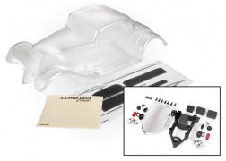 Body, Factory Five '33 Hot Rod Coupe (Clear, Requires Painting)/ Foam Pads (Front and Rear)/ Decal Sheet (Includes Front Grille, Side Mirrors, Headlights, Tail Lights, Mounting Hardware)