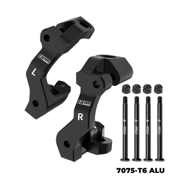7075 ALLOY FRONT CASTER BLOCKS Black (C-HUBS) TRA10732