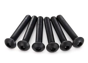 Screws, 4x22mm button-head machine (hex drive) (6)