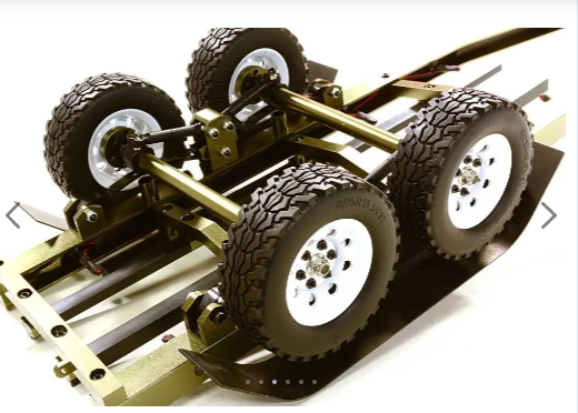 Machined Alloy Dual Axle Boat Trailer Kit for 1/10 Scale RC 670x190x160mm