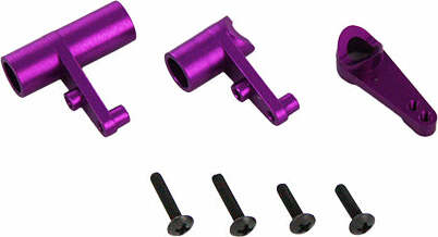 Aluminum Servo Saver and Bell Crank Set (Purple) (1set)