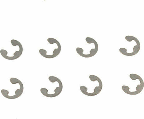 4mm E-Clips (8pcs)