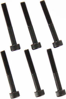 5x35mm Shoulder Cap Head Hex Machine Thread Screws (6pcs)