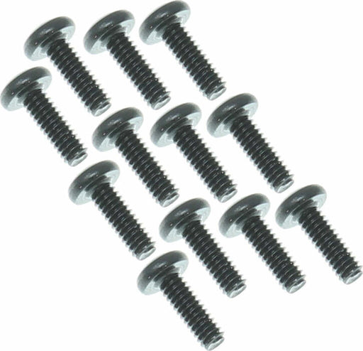 2x6mm Button Head Hex Machine Thread Screws (12pcs)