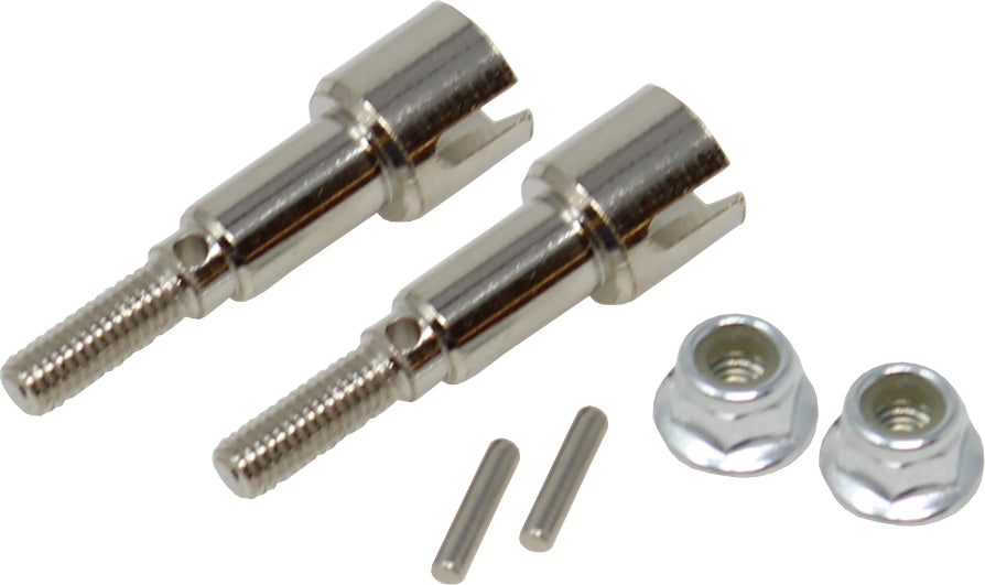 Stub Axles with Pins and Locknuts(2pcs)