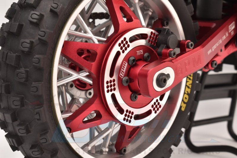 PROMOTO-MX MOTORCYCLE Aluminum 7075 Rear Wheel Pattern Buckle (RED) LOS46003