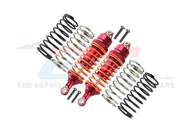 ALLOY FRONT ADJUSTABLE SPRING DAMPER WITH ALLOY BALL TOP&BALL ENDS 7461-RED