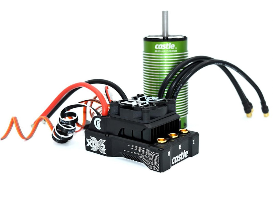 CSE010-0164-Castle Creations Mamba XLX 2 1/5 Sensored Brushless ESC/Motor Combo (1100Kv) w/2028 Motor