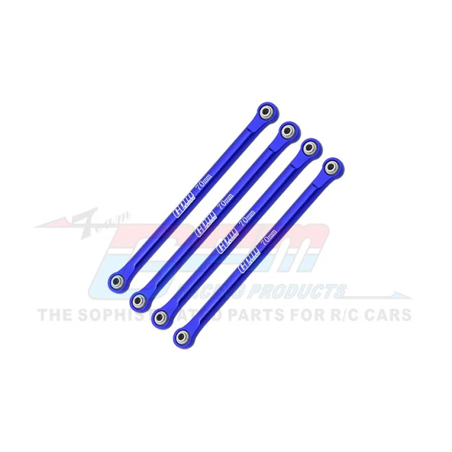 ALUMINUM 7075 LOWER 4-LINK BAR SET BLUE (LOS214045)
