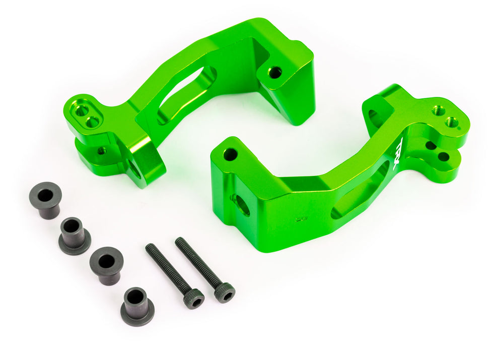 CASTER BLOCK ALUMINUM GREEN L/R