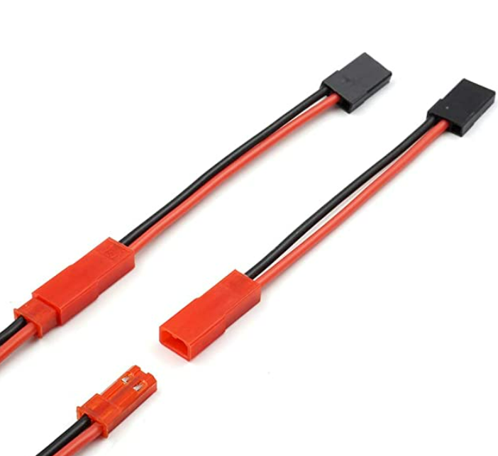 PCS JST Female to Male Servo Connector Plug Adapter Cable 22AWG Silicone