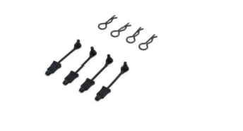 Rubber Body Clip (1/7 & 1/8 ARRMA) 4pcs ARAC3447