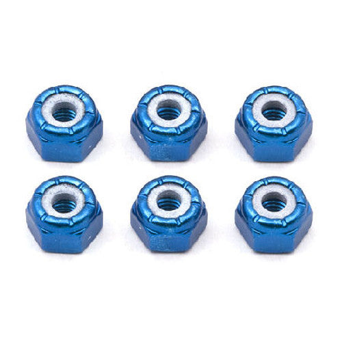 Team Associated 8/32 Aluminum Locknut (Blue Anodized)