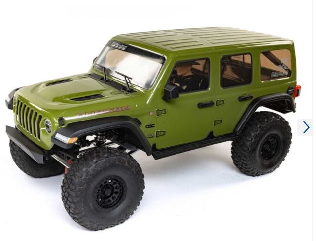 1/6 SCX6 Jeep JLU Wrangler 4X4 Rock Crawler RTR: Green