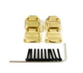 SCX24 Brass Differential Covers Front/ Rear 9G