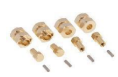 AZTAB Axial SCX24 4mm Brass Wheel Hex Adaptor