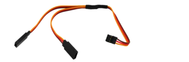 Servo Y-Wire Straight Male to Female 22AWG 300+300mm