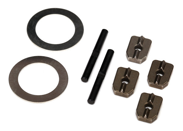 Spider gear shaft (2)/ spacers (4)/16x23.5x.5 stainless washer (2) (for #7781X aluminum differential carrier)