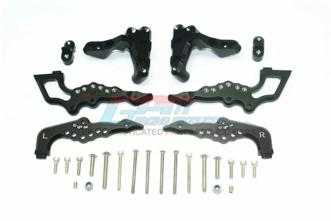 ALUMINUM REAR DAMPER MOUNT BLACK (LOS254040)