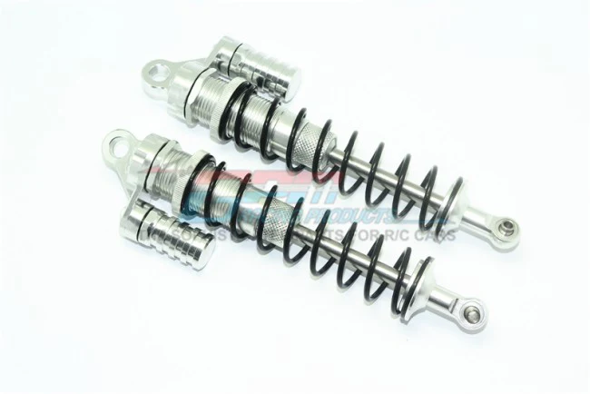 ALUMINUM REAR L-SHAPE SHOCKS (170MM) Silver LOS254042