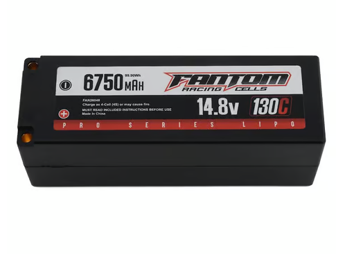Fantom Pro Series 4S LiPo 130C Battery (14.8V/6750mAh) w/5mm Bullets