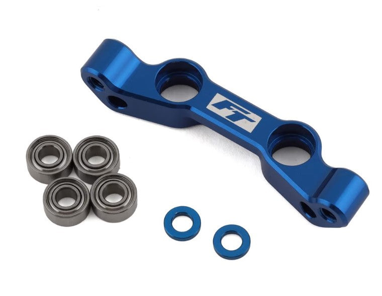 RC10B6.4 FT Aluminum Steering Rack, Blue
