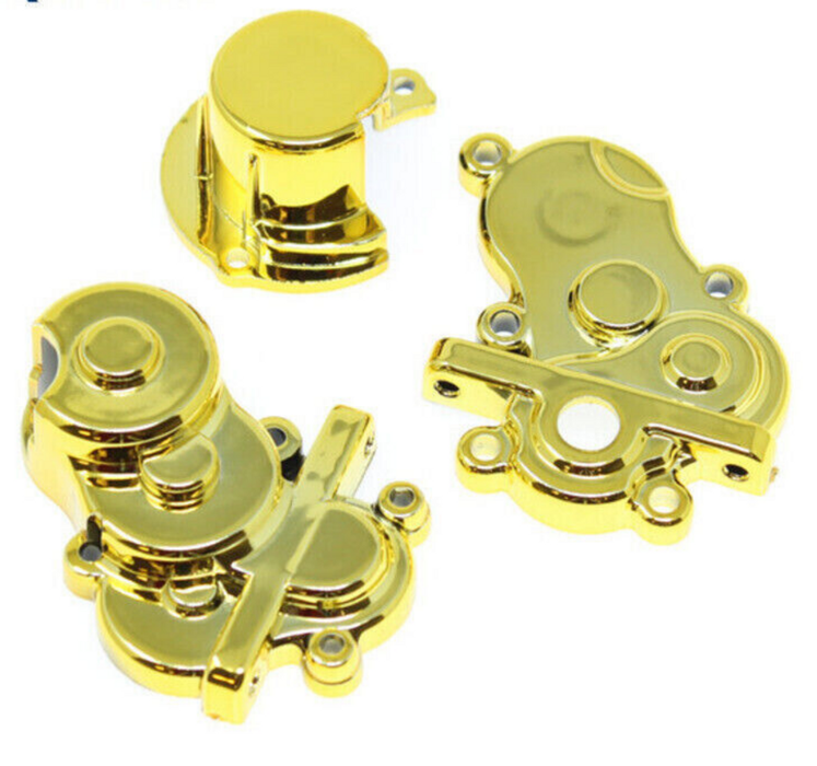 REDCAT GOLD CHROME PARTS TRANSMISSION CASE W/ GEAR COVER