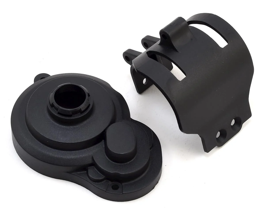 Team Associated Gear Cover & Motor Guard (Black)