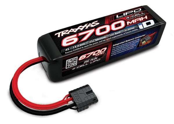 6700mAh 14.8v 4-Cell 25C LiPo Battery