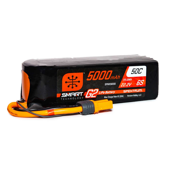 5000mAh 6S 22.2V Smart G2 LiPo 50C; IC5