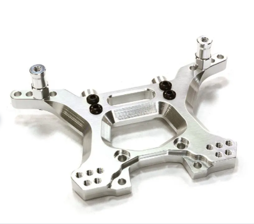 Billet Machined Rear Shock Tower for Traxxas 1/10 Slash 4X4 LCG C26520SILVER