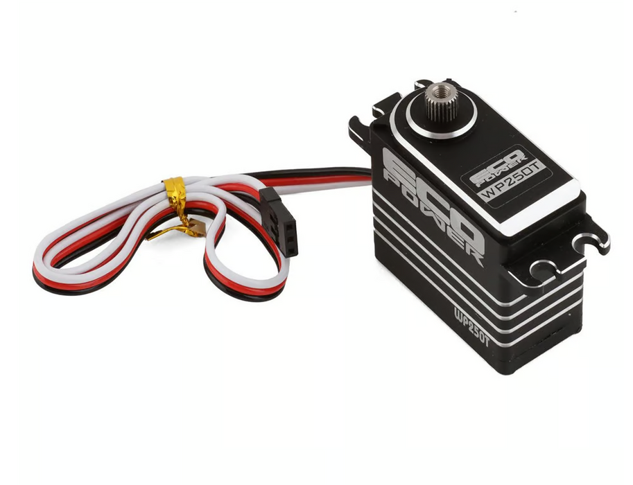 EcoPower WP250T Brushless Waterproof High Torque Metal Gear Servo (High Voltage) (Metal Case) (Digital)