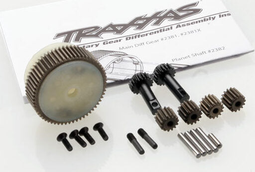 Planetary gear differential with steel ring gear (complete) (fits Bandit, Stampede, Rustler)