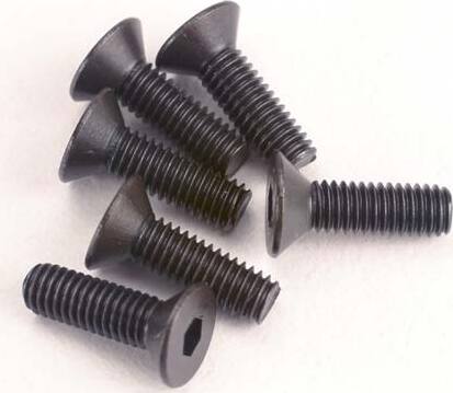 Screws, 3x10mm countersunk machine (6) (hex drive)