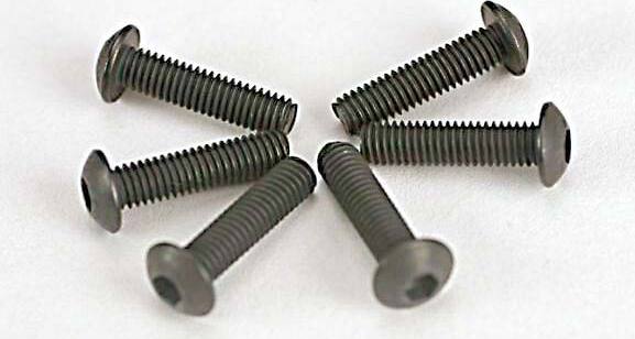 Screws, 3x12mm button-head machine (hex drive) (6)