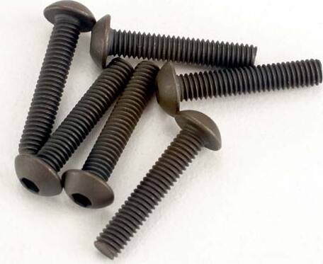 Screws, 3x15mm button-head machine (hex drive) (6)