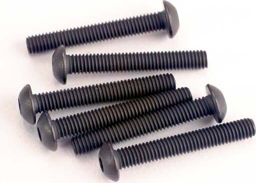 Screws, 3x20mm button-head machine (hex drive) (6)