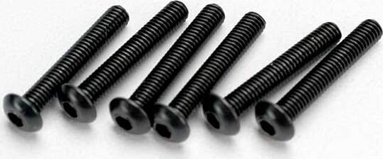Screws, 3x18mm button-head machine (hex drive) (6)