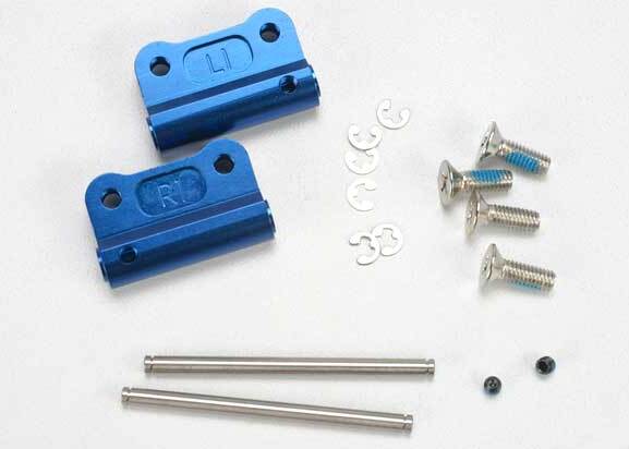 Mounts, suspension arm (blue-anodized 6061-T6 aluminum)(rear)(+/- 1-degree)(L&R)